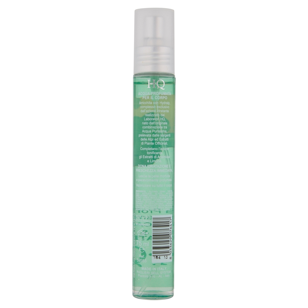 HQ eau des alpes Acqua profumata di trattamento tonificante limone & erbe aromatiche 75 ml